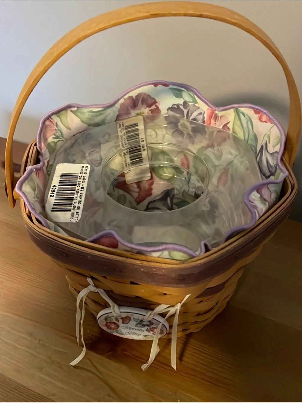 Longaberger Basket May series Morning Glory flower basket
